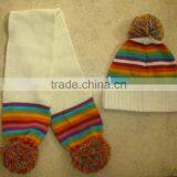 Knitted Beanie and Scarf thumbnail-1