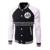 Autumn and Winter Men With Cashmere Raglan Sleeve Seven Dragon Ball Anime Baseball Jacket Coat Hoody Wukong thumbnail-2