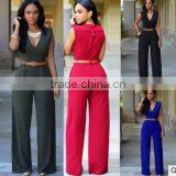 2016 Wholesale Sexy Long Seelve Print Playing Card Blak Jumpsuit For Women thumbnail-3