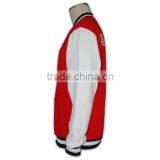 Student Baseball Jacket Hoodies Red White thumbnail-4