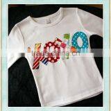 Xoxo Girls Valentine's Day Shirt Ruffle Raglan Children Wear Long Sleeve t Shirt thumbnail-1