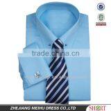 2017 Light Blue French Cuff Men Dress or Tuxedo Shirt thumbnail-1