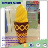 Tornado High Quality Giant Large Fake Ice Cream Cone Sculpture Model, Fiberglass Big Scale Decoration Display thumbnail-4