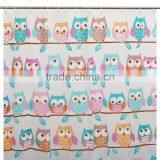 Cute Owl Shower Curtains PEVA 7171" Bathroom Products Waterproof Polyester Shower Bath Curtain With 12 Hooks thumbnail-2