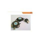 Mini 6 in 1 100 - 240V Retractable Usb Cables Micro Connectors for Sony Ericsson, Motorola thumbnail-1