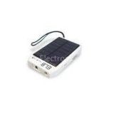High capacity 2600MAH Silver / Pink Emergency Solar Powered Mobile Phone Charger NB008