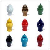 Wholesale solid color ceramic ginger jars