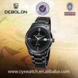 Branded All Black Colors Quartz Stainless Steel Watch Water Resistant thumbnail-1