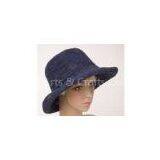 Provence Crochet Navy Raffia Sun Hats With 10cm Brim For Church thumbnail-1
