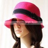 2015 New Fashion England Outdoor Casual Summer Short Brim Cap Women Straw Hat thumbnail-6