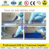 18'' x 36'' Sticky mat,Blue,White Disposable Cleanroom mat