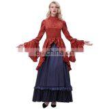 Belle Poque Retro Vintage Steampunk Victorian Edwardian Downton Abbey Long Maxi Dress BP000365-1 thumbnail-2