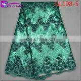 High Quality African Organza Lace Fabrics GL198 thumbnail-6