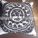 Indian Handmade Suzani Embroidered Cushion Covers Uzbek Throw Pillow Cover Cushion Ethnic Decorative Vintage Cases Home Art thumbnail-5