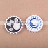Best Seller Bottle Cap Beer Opener Round Shape Colorfull ABS Bottle Opener Magnet thumbnail-1