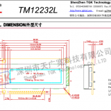 Lcd 122X32 Display TM12232l-1industrial Monochrome Stn Lcd 12232 Character 84X44mm Display Module Lcd 122X32 Display Screen 12232 Lcd Module thumbnail-5