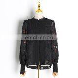 Блузки. Одежда. Верхняя одежда. Рубашки. Винтажный стиль. Длинные рукава. 2020 год. Большие размеры. Для женщин. thumbnail-3