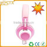 Fashion Hot Selling Best Stylish Lovely Pink Leather Headphone thumbnail-4