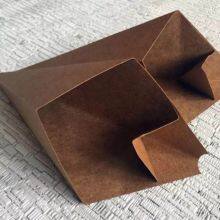 Disposable Kraft Paper White and Brown French Taper Fries Box Packaging Catchup for Restaurant thumbnail-3