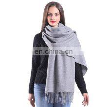 Wholesale Inner Mongolia Solid 100% Cashmere Scarf Pashmina Kaschmir Shawl thumbnail-1
