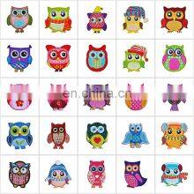 Custom Iron On Cartoon Owl Collection Embroidered Patches thumbnail-2