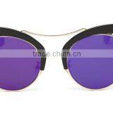 Wood Private Label OEM Custom Cat Eye Style Fashion Ladies Sunglasses thumbnail-6