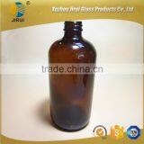 16oz Amber Boston Glass Bottle With Plastic Pump Sprayer thumbnail-4