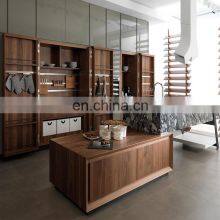 European Cherry Wood Lacquer Kitchen Cabinet Wholesale thumbnail-1