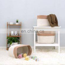 Custom Logo Bag Toys Baby Items Rope American Cotton Woven Children Storage Baskets thumbnail-4
