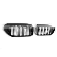 For BMW 5 Series G30 G38 Front Grill for Double Slat Line Matt Black M5 Style Replacement Kindly Grill 2017-2020 thumbnail-1
