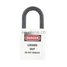 38mm Nylon Plastic Key Master Padlock Shackle Colorful Industrial Loto Safety Padlock thumbnail-2