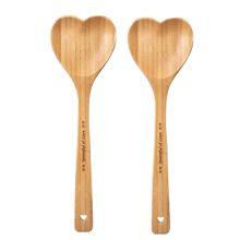 bamboo spoon heart shape bambu spoons amazon supplier CHINA TWINKLE BAMBOO