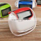 Best Quality Plastic Multi-color Solar Pedometer With Belt Clip
