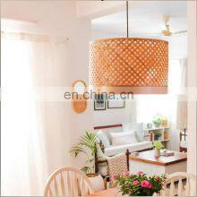 Hot Sale Bamboo Pendant Lamp Wicker Light Hanging Shade Handmade Minimal Bohemian Woven Ceiling High Quality Vietnam Supplier thumbnail-5