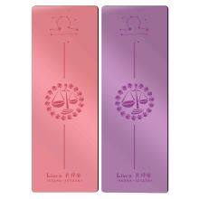 Professional Eco-friendly Customized Natural Rubber PU Leather Black Yoga Mat thumbnail-5