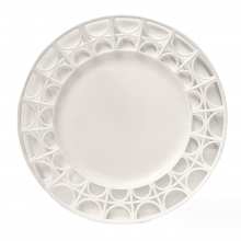 Nordic-Style Round Dinner Plate Creative Dried Fruit Plate Plastic Tableware White Food Container Western Dishes Steak Dinnerware thumbnail-1