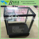 Matt Paint MDF Showcase Small Sliding Door Storage Cabinet on Table Top thumbnail-2