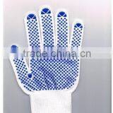 50g Blue Pvc Dotted Cotton Working Safety Glove thumbnail-1