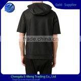Custom Made Blank Space Cotton Pullover Swetshirts Hoodie,short Sleeve Hoodie for Man thumbnail-3