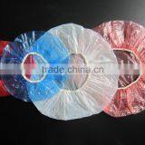 Factory Wholesale PE Plastic Waterproof Disposable Shower Cap thumbnail-3