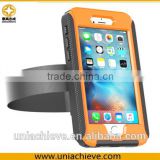 Waterproof Case for iPhone 6 plus Sports waterproof armband phone case with Full body covered orange