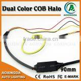 Dual Color COB Halo's White&yellow 90mm