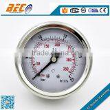 Good Quality Vibration Proof Stainless Steel Case Badotherm Pressure Gauge thumbnail-1