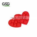 SC-019 Silicone Cake Mold/10-Capacity Red Heart Shape Silicone Cake Mold thumbnail-1