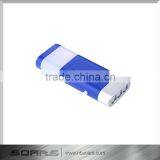 NS978A Dual-light Portable Plastic 6 LED Flashlight