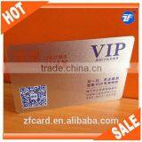 Credit Card Size Transparent Plastic Card