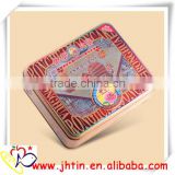 China alibaba dongguan square mooncake tin box/Metal tin box