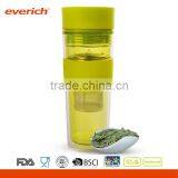 Everich New design hot selling plastic tea infuser mug with silicone grip