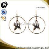 Star Earrings for 2015 Cheap Hoop Earrings Plated in Gold Jewelry Supplier Made in Yiwu thumbnail-1