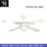 Modern Style White Body Ceiling Fan Lamp Led Lighting Iron Blade Remote Control With 2 Warranty thumbnail-1
